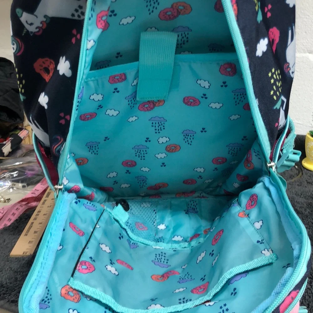 Multi pocket and unicorn backpack large‎